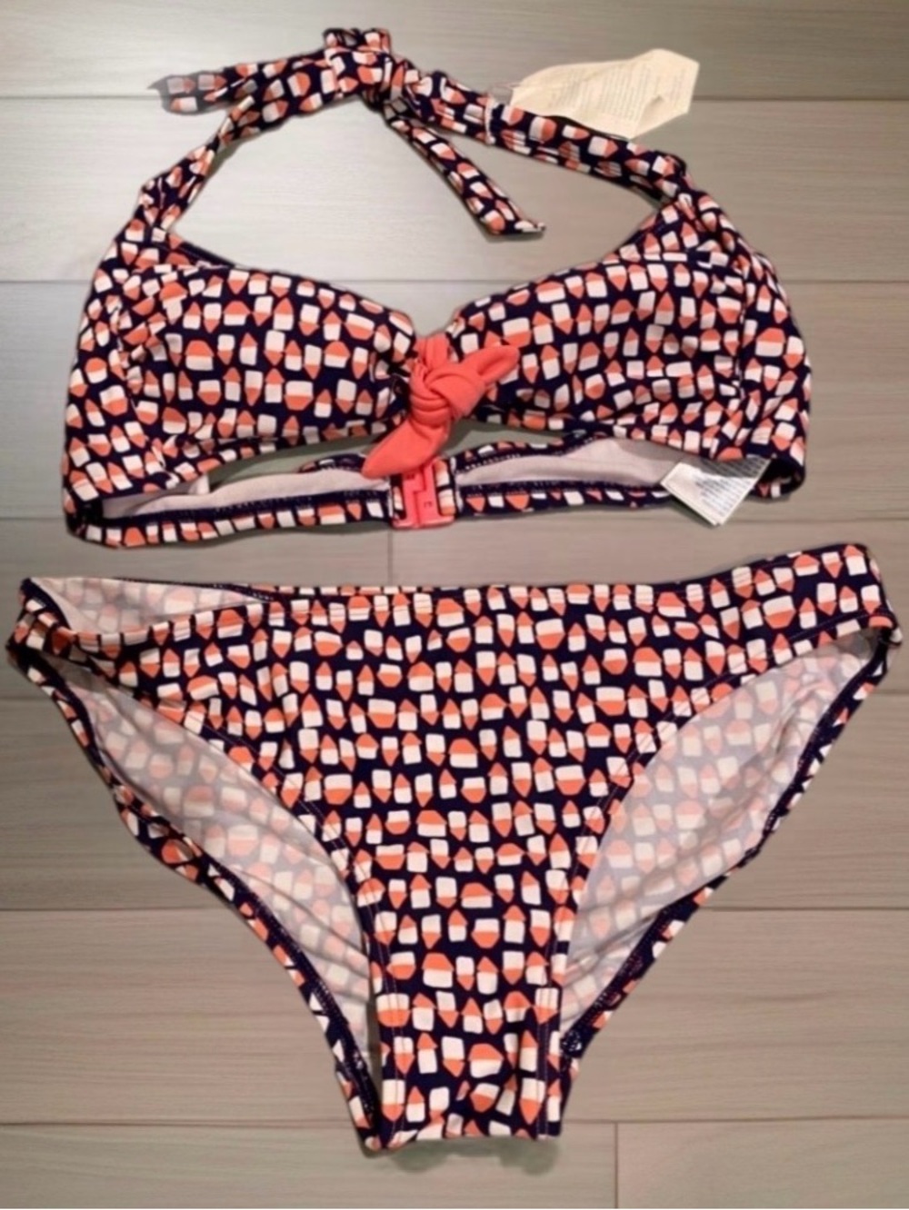 2 PIECE BODEN Geometric Bikini Top and Bottoms  NWT